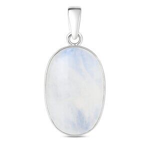 Rainbow Moonstone Sterling Silver Pendant